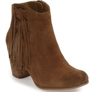Nordstrom BP Brown 'Talton' Fringe Bootie sz 9.5